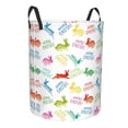 thumbnail image 2 of Balery Happy Easter Rabbit Round Laundry Basket with Handles Waterproof Freestanding Laundry Hamper for Clothes Toys in the Dorm and Family-Medium, 2 of 8