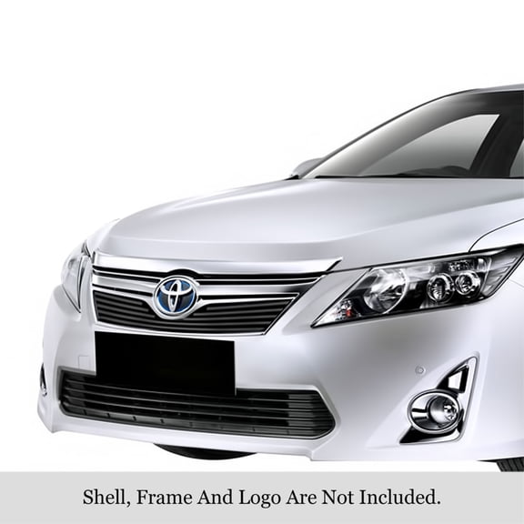 APS 2012-2014 Toyota Camry (Not For SE ) Black Stainless Steel Billet Grille horizontal billet