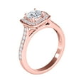 thumbnail image 4 of Aonejewelry 0.75 Ct. Ttw Floral Diamond Wedding Engagement Ring In 14k Solid Rose Gold, 4 of 4