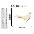 thumbnail image 2 of Unfinished Wood Pheasant Shape - Animal - Wildlife - Hunting - Craft - up to 46" DIY 18" / 1/8", 2 of 3