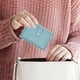 thumbnail image 5 of Billetera Delgada, Cartera de Tarjeta con Cremallera Corta, Versión Coreana, Azul, 5 of 6