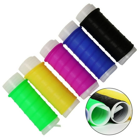 Tekuisi Fishing Rod Grip Anti-Slip Sweat Absorbing Wrap Strap Silicone Fishing Pole Insulated Cover Fishing Tackle Accessories