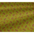 thumbnail image 4 of oneOone Cotton Jersey Lime Green Fabric Floral Block Fabric For Sewing Printed Craft Fabric By The Yard 58 Inches Wide, 4 of 4