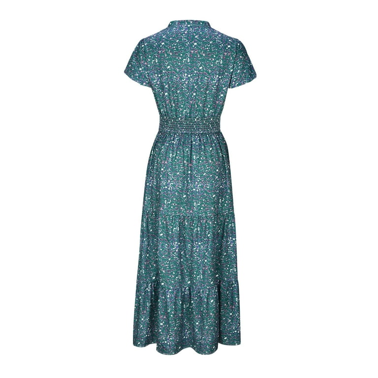 garden party green dress The Garden Party Polka Dot Midi Dress main image 0