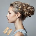 thumbnail image 3 of SSKFHGI 10pcs Doublegrip Hair Side Clips Metal Snap Barrettes Tools NICE Hair, 3 of 9