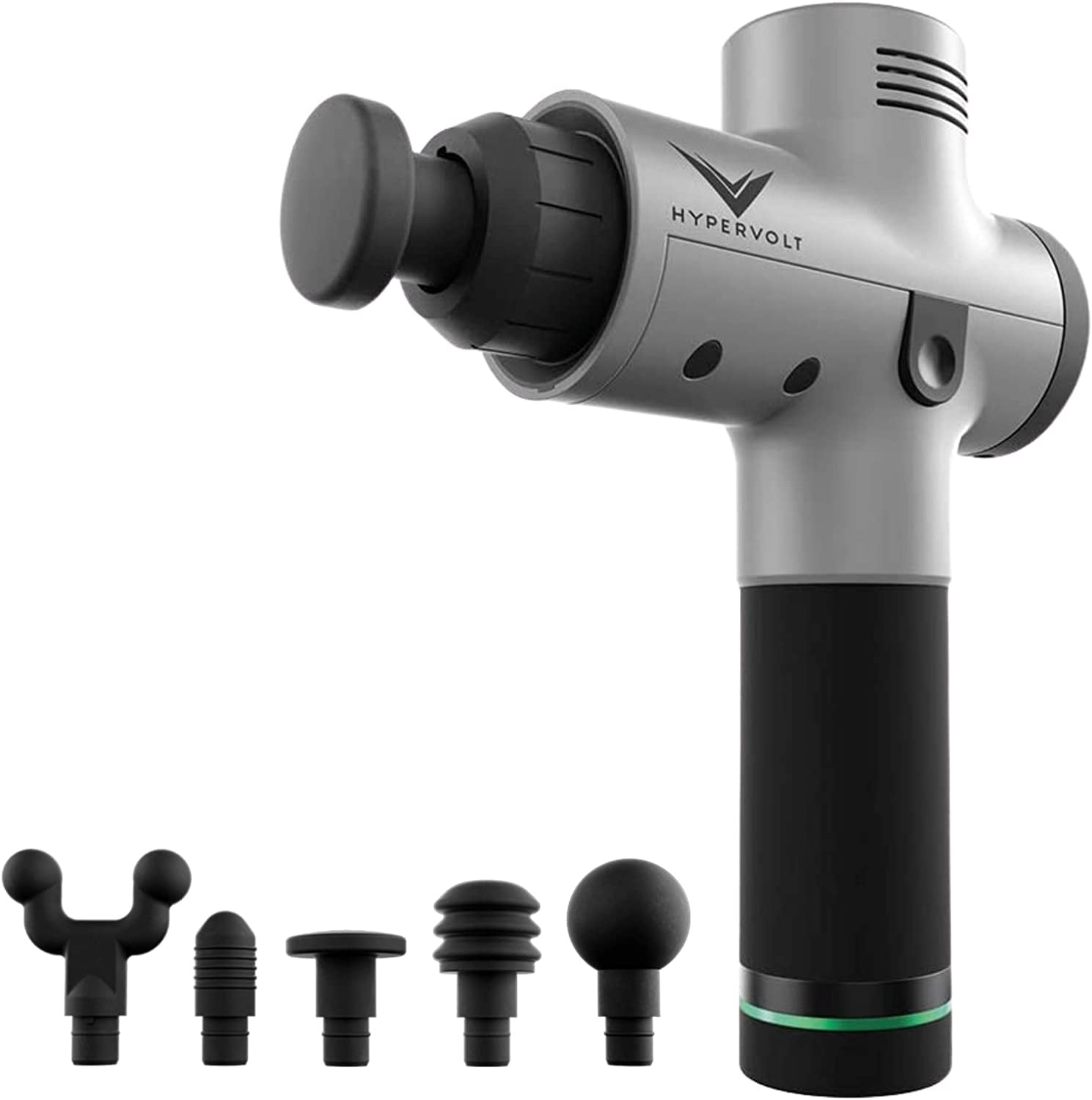 Hyperice Hypervolt Plus con tecnologia Quiet Glide Pistola de masaje de percepcion de mano 3 Velocidades 5 Cabezales intercambiables Ayuda aliviar los musculos doridos y la rigidez in Ecuador at USD 3...
