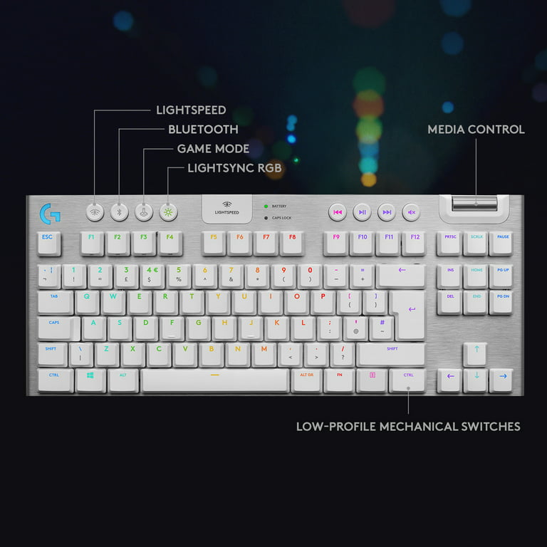 Logitech G915 TKL Tenkeyless Lightspeed Wireless RGB Mechanical Gaming  Keyboard 97855155757