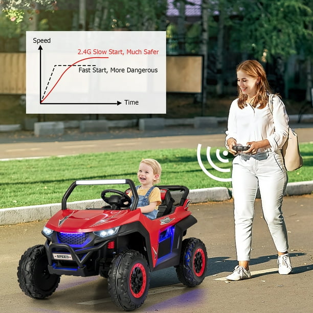 12V 2 Seater Kids Ride On UTV RC Electric Vehicle Suspension w Lights Music