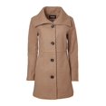 thumbnail image 4 of Sportoli Womens Mid-Length Single Breasted Wool Look Dress Coat with Pockets - Camel (1X), 4 of 7