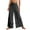 Dark Gray, variant on aidice Wide Leg Pants for Women Yoga Pants High Waisted Straight Ruffle Stretchy Flowy Trousers