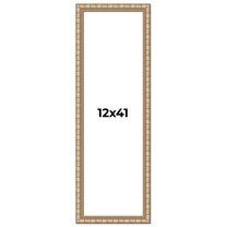 12x41 Frame Silver Real Wood Picture Frame Width 1.5 inches | Interior Frame Depth 0.5 inches |