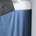 thumbnail image 2 of Dorm Room Bed Skirt - College Dual Tone Dorm Bed Skirt - Two Tone Dorm Bedskirts - College Dorm Room Bed Skirt - 100% Egyptian Cotton Two Tone Bedskirts - Twin-XL - 50" Drop, Medium Blue, 2 of 2