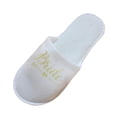 thumbnail image 3 of Desechable Close Toe boda novia zapatillas viaje despedida de soltera fiesta invitado suministro Oro Colcomx Zapatillas de novia desechables, 3 of 8