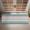 thumbnail image 2 of Pink and Blue Geometric Striped Pattern Door Rugs,Washable Non Slip Door Mats Indoor,Decorative Door Mats,Entry Mat Indoor for Entrance,Bedroom,Kitchen,Bathroom,16"x47", 2 of 6