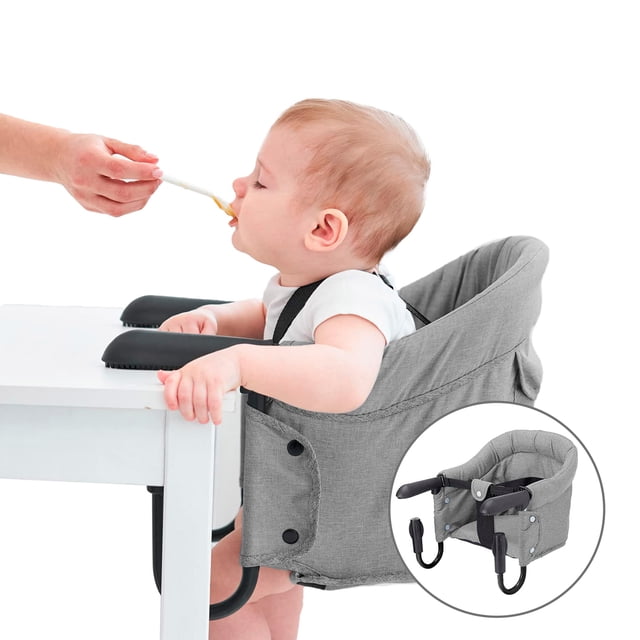 Periquera Portátil Gaon GN-BCC1 Silla de Seguridad Ajustables para Bebé Gris