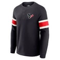 thumbnail image 2 of Men's Darius Rucker Collection by Fanatics Navy Houston Texans Waffle-Knit Raglan Long Sleeve Henley T-Shirt, 2 of 6