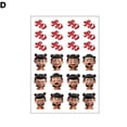 thumbnail image 1 of Pegatinas de maquillaje para cejas y frente de Nezha, pegatinas mágicas para niños, dibujos animados de Ao Bing, pegatinas de maquillaje para cejas con forma de corazón rojo, 1 of 7