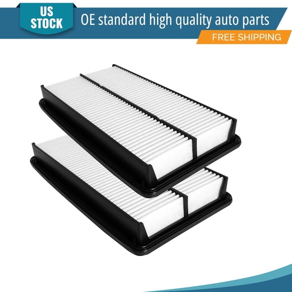 YXPCARS 2PCS Front Engine Air Filter for Honda Odyssey 2005-2010 Pilot 2009-2015 Acura MDX 2007-2009, New Air Filter Replacement (CA10013)