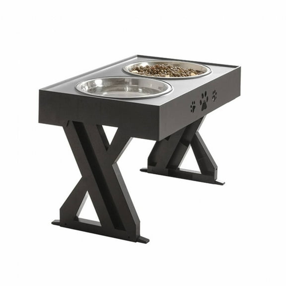 BESTSKY Cat Bowls,High-Quality Material Dog Food Bowl,Non-Slip Base Design Cat Food Bowl,Black