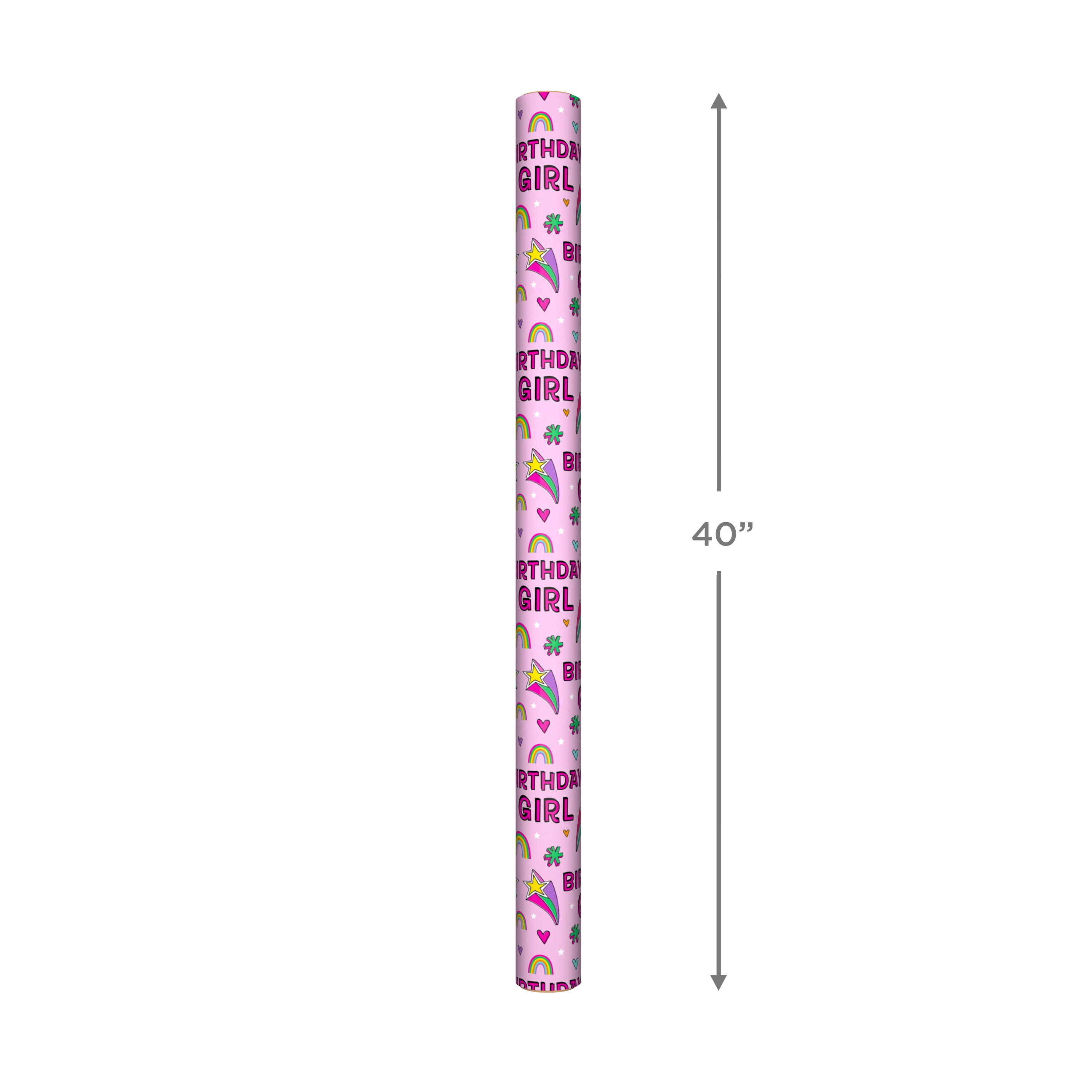 Hallmark Wrapping Paper (Birthday Girl Pink)