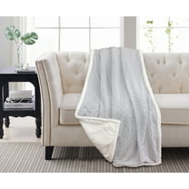 Mirri Sherpa Throw Hourglass Dapple Grey