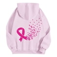 thumbnail image 7 of ZSQDM Women's Hoodies Sweatshirts Summer Hoodies for Women Breast Cancer Awareness Hoodies for Women Ribbon Graphic Full Zip Up Sweatshirt Oversized Fleece Jackets Clothes Polyester (M), 7 of 7