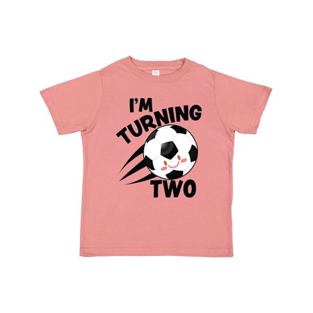

Inktastic I m Turning Two with Soccer Ball Gift Toddler Boy or Toddler Girl T-Shirt
