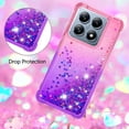 thumbnail image 4 of Funda para Xiaomi 14T/14T Pro 5G Transparente con Brillos Carcasa Protectora Antigolpes con Glitter Brillante, 4 of 5