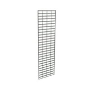 Econoco Commercial Slat Grid Panels, 2' Width x 7' Height, Black (Pack of 3)