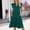 *Green, variant on ClodeEU Women's V Neck Ruffle Cap Sleeve Tiered Midi Dress with Pockets,Casual Summer Loose Swing Dress Black,Women's Plus L