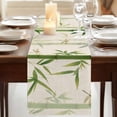 thumbnail image 3 of Green Botanical Table Runner, Farmhouse Dragonfly Washable Cotton Linen Table Runners 90 Inches Long, Dresser Scarf Runner for Dining/Coffee/Kitchen/Hallway Tables 13''x90'', 3 of 9