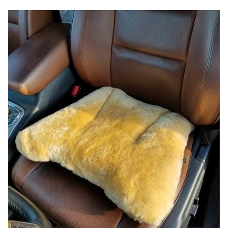 Genuine Super Soft Medical Sheepskin Seat & back Cushion and Armrest cover kit 