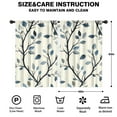 thumbnail image 2 of Blackout Kids Curtains,Blue Leaves Pattern Childrens Insulated Curtains Set Of 2,Bedroom Essentials,Toddler Room Decor 42x63in(106x160cm), 2 of 4
