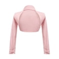 thumbnail image 4 of Kiijoy Toddler Girls Ballet Wrap Top Cardigan Dance Sweater Lightweight Capelet Coat, Pink, 2-3 Years, 4 of 4