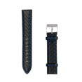 thumbnail image 1 of Correa para Reloj Klokker Strap Banda Carbono con rombos Negro Azul 18mm, 1 of 4