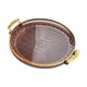 thumbnail image 1 of Soporte multifuncional para almacenamiento de refrigerios, platos bonitos, bandeja redonda decorativa para dulces Gris humo, 1 of 8
