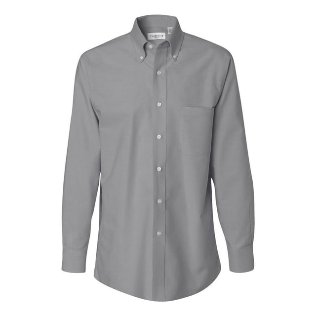 Van Heusen Chemise Oxford à Manches Longues pour Homme, P, Gris Foncé