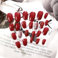 thumbnail image 3 of 24pcs False Nails, False Artificial Nails, Short, French Style, With Glue, For Nail Art Decoration, 3 of 8