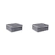 thumbnail image 1 of Matsuzay Caja de almacenamiento de lencería, calcetines, armario para el hogar, organizador de sujetadores, cajas de compartimentos plegables rejilla 13/gris 2Conjunto, 1 of 6