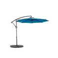 thumbnail image 2 of Leumius 10ft Outdoor Patio Umbrella,Outdoor Offset Cantilever Umbrella with 8 Sturdy Ribs and Easy Tilt Adjustment,Patio Market Umbrella for Pool Deck Porch Backyard Garden,Dark Blue(No Base), 2 of 12
