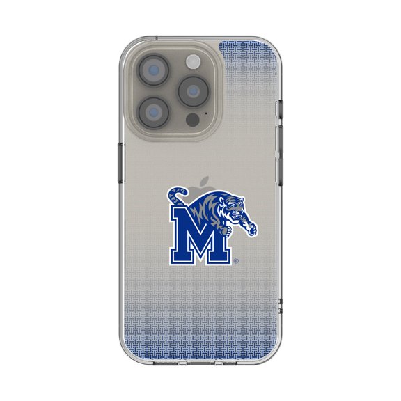 Memphis Tigers Linen Logo iPhone Clear Case