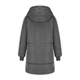 thumbnail image 4 of Aloohaidyvio Womens Winter Warm Coats Sherpa Fleece Lined Long Hooded Puffer Jacket, 4 of 5