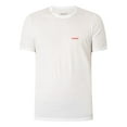 thumbnail image 6 of HUGO 3 Pack Lounge Crew T-Shirts, White, 6 of 6