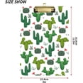 thumbnail image 2 of FMSHPON Green Cactus Cute Clipboard Hardboard Wood Nursing Clip Board and Pull for Standard A4 Letter 13x9 inches, 2 of 5