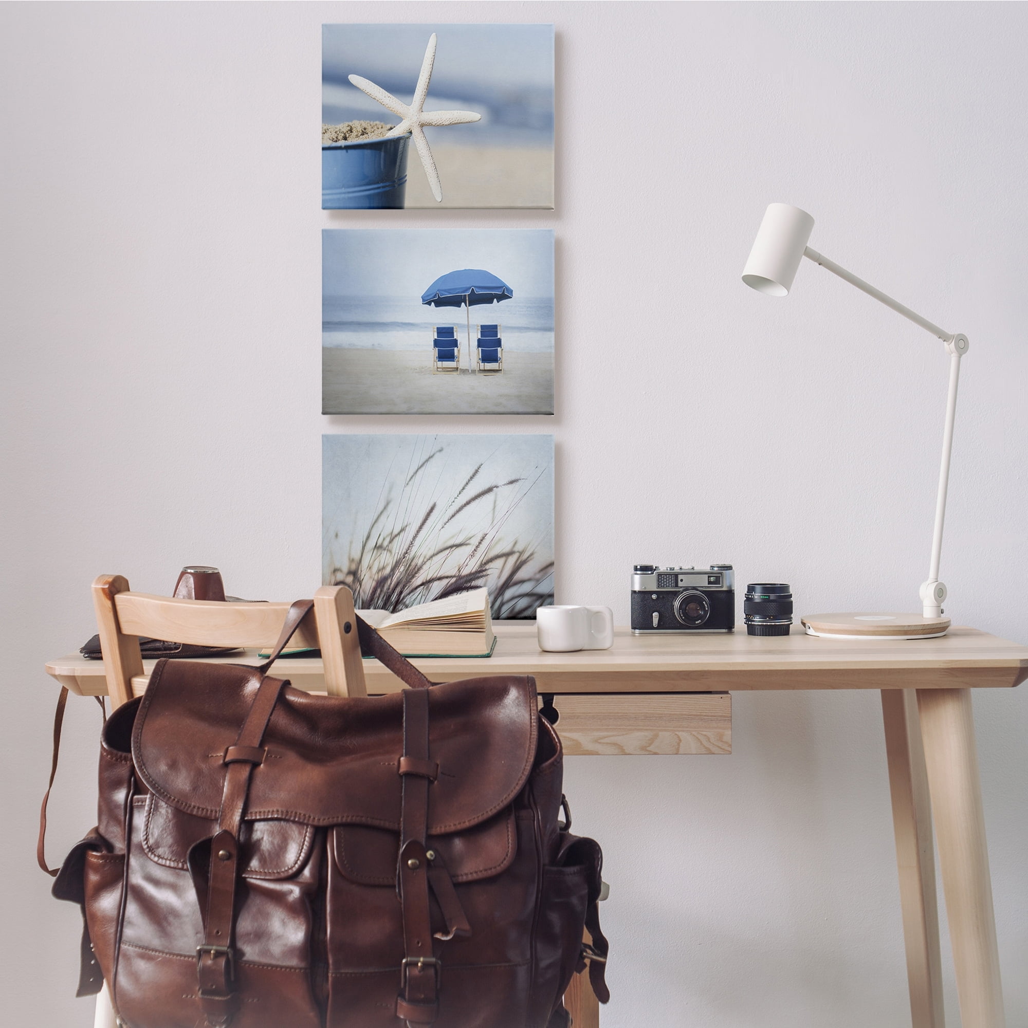 The Stupell Home Decor Collection 3 Piece Misty Morning Beach Wall Art Set
