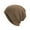 Khaki, variant on Luxalzxs Winter Beanie Hats for Men Knit Fleece Lined Warm Thick Baggy Slouchy Skull Cap