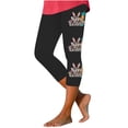 thumbnail image 1 of Pantalones de Ajuste Seco de la Moda de las Mujeres Imprimidas Leggings, Deporte de Yoga Elástico de Poliéster Elástico Respirable, 1 of 5