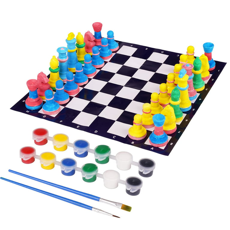 Custom 1st Grade Class Chess Set by Custom Chess & Handwork by Q2