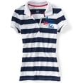 thumbnail image 1 of Aeropostale Womens 34th St. Ny Polo Shirt, Azul, Medium Aeropostale Polo, 1 of 1