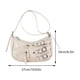 thumbnail image 2 of Bolso de viaje casual para mujer Color sólido Y2K Bolso de mensajero de moda PU Chic Hobo Bag, 2 of 8